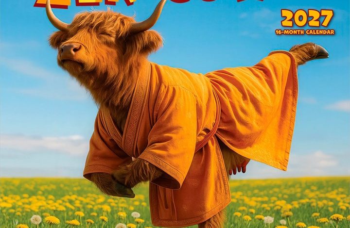 Zen Cows Calendar 2027