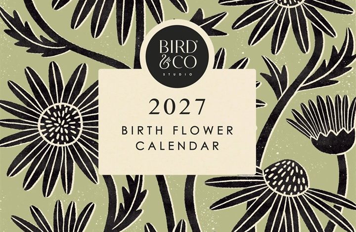 Bird & Co Birth Flower Calendar 2027