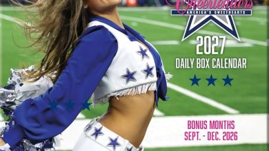 Dallas Cowboys Cheerleaders Sideline Desk Calendar 2027