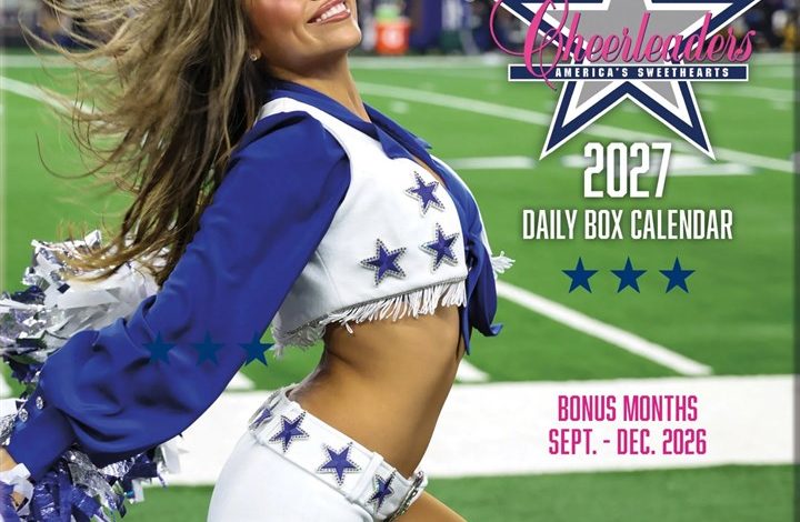 Dallas Cowboys Cheerleaders Sideline Desk Calendar 2027