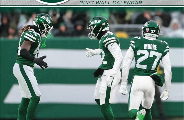 NFL New York Jets Calendar 2027
