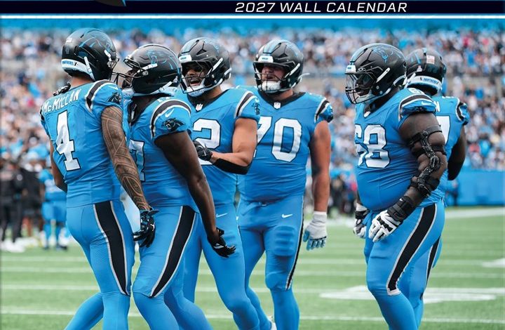 Carolina Panthers NFL Calendar 2027