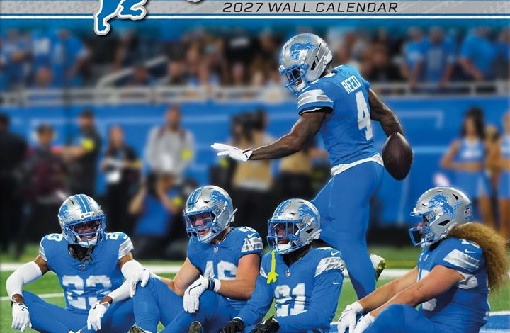 Detroit Lions NFL Calendar 2027