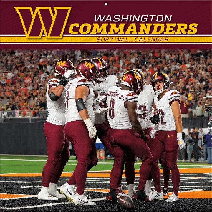 NFL Washington Commanders Calendar 2027