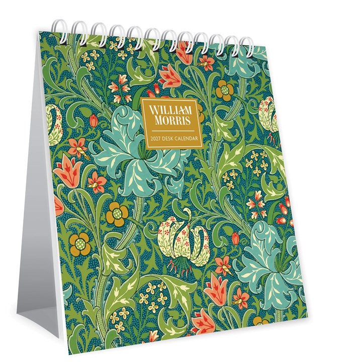 William Morris Easel Desk Calendar 2027
