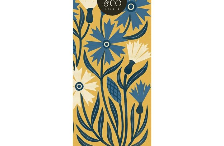 Bird & Co Wildflower Slim Calendar 2027