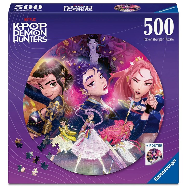 Ravensburger, K-Pop Demon Hunters Circular Jigsaw