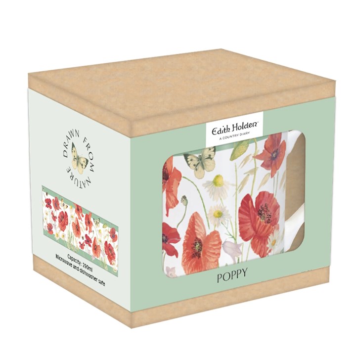 Edith Holden, A Country Diary Poppy Tarka Mug