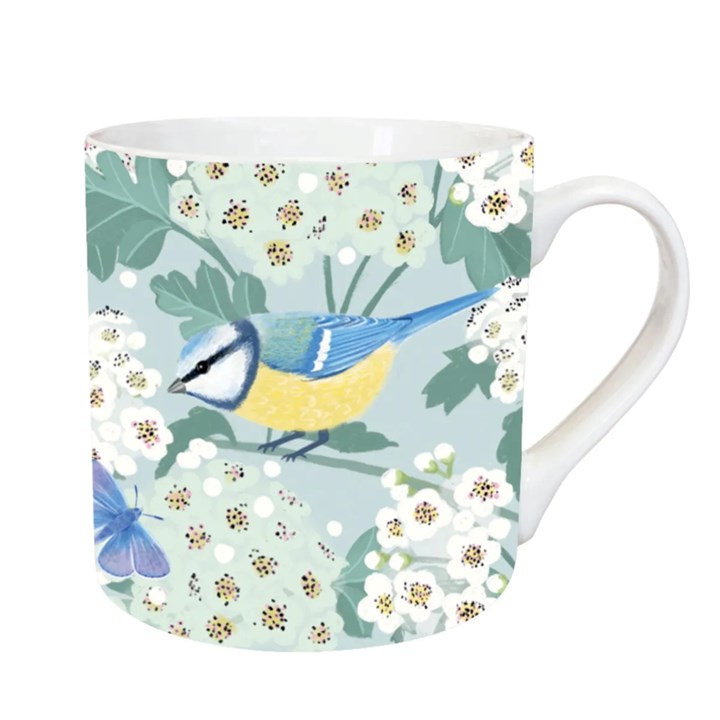 RSPB, White Blossom Blue Tits Tarka Mug