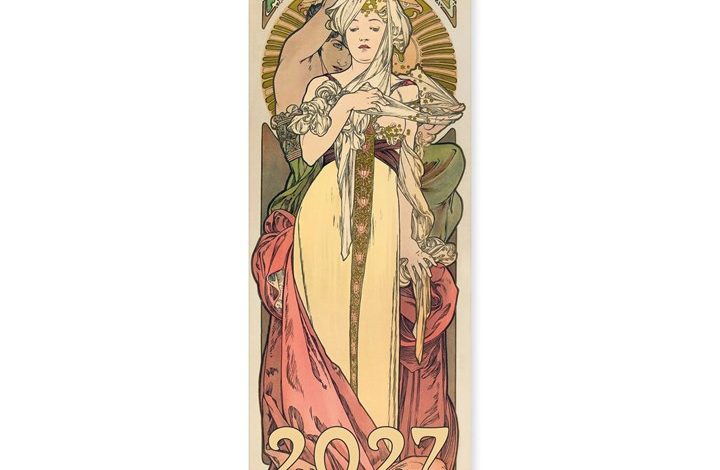 Art Nouveau Slim Calendar 2027