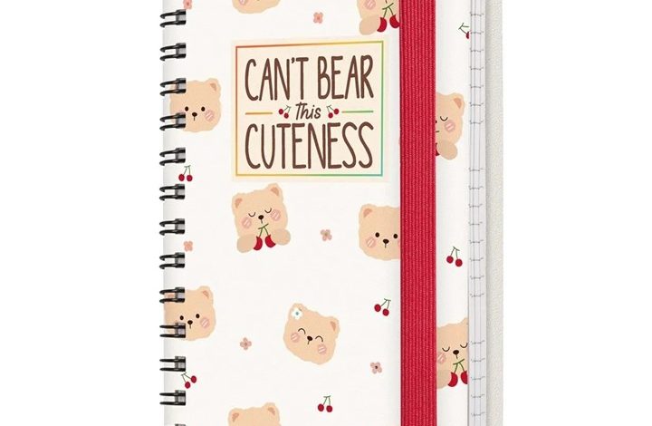 Teddy Bear Cherries Small Week To View Spiral Diary 2027