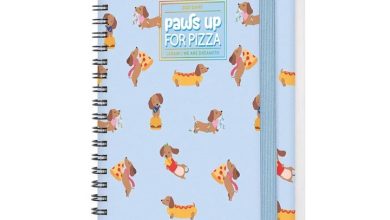Dachshund Pizza Large Week-To-View Spiral A5 Diary 2027