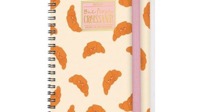 Croissant Large Week-To-View Spiral A5 Diary 2027
