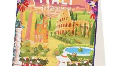 Italy Easel Desk Calendar 2027