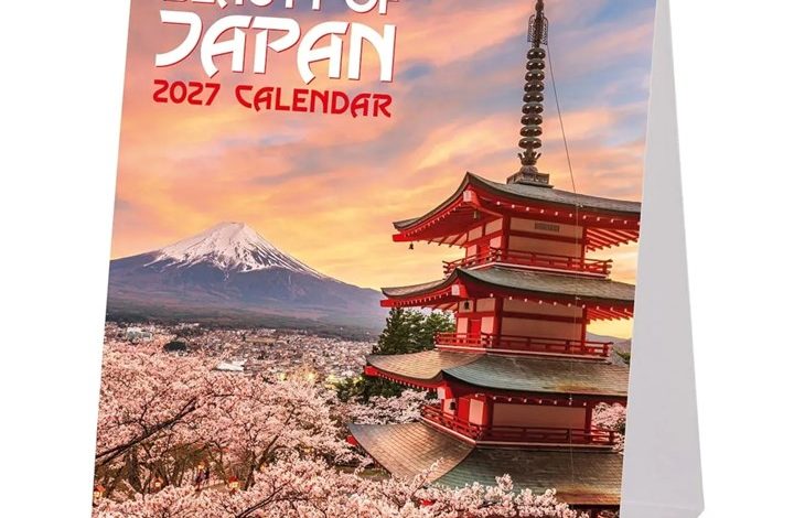 Beauty of Japan Easel Desk Calendar 2027
