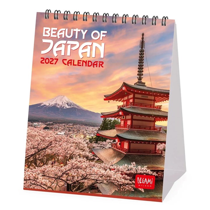 Beauty of Japan Easel Desk Calendar 2027