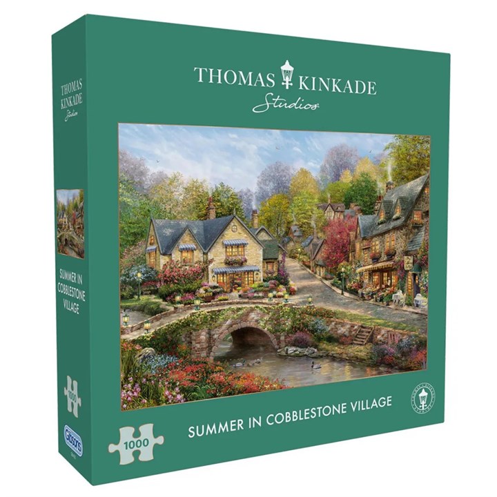 Kinkade, Summer in Cobblestone Village Jigsaw