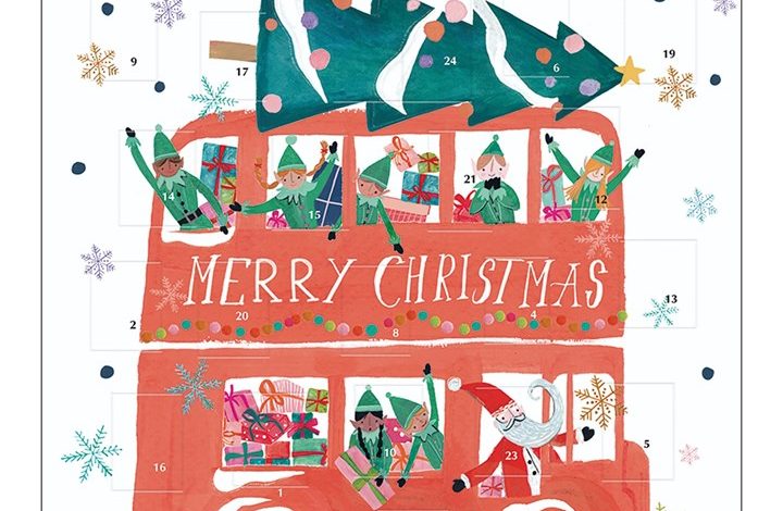 Festive Ride Square Traditional Advent Calendar