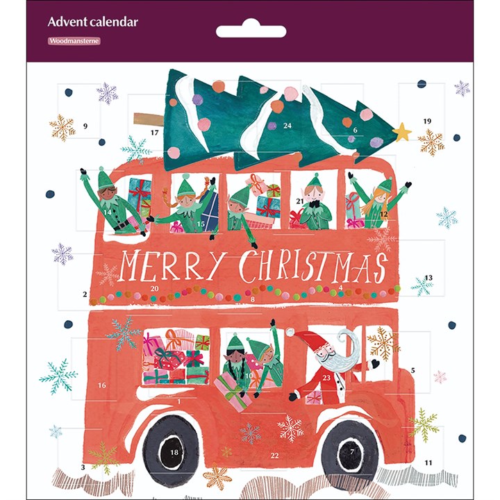 Festive Ride Square Traditional Advent Calendar
