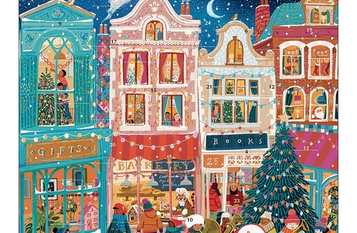 Christmas Market Square Traditional Advent Calendar