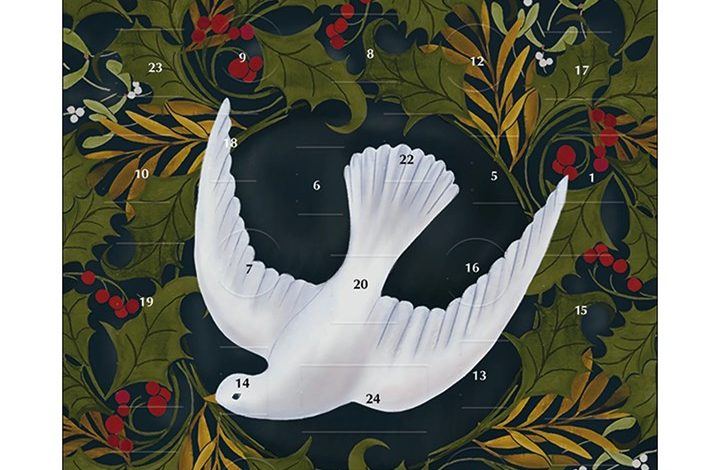 Dove of Peace Mini Traditional Advent Card