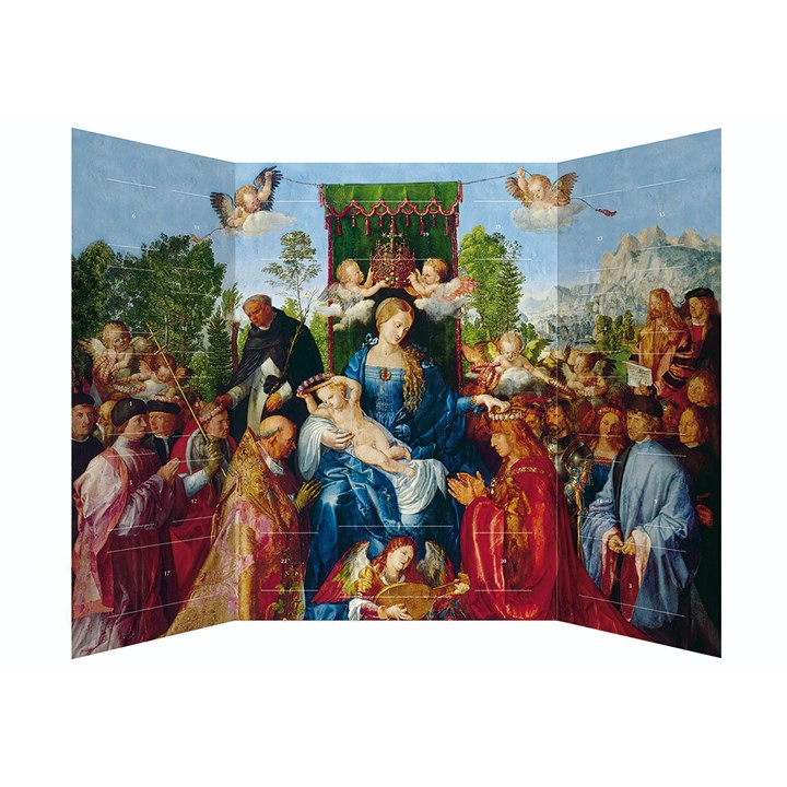 Feast of the Rosary Freestanding Traditional Advent Calendar