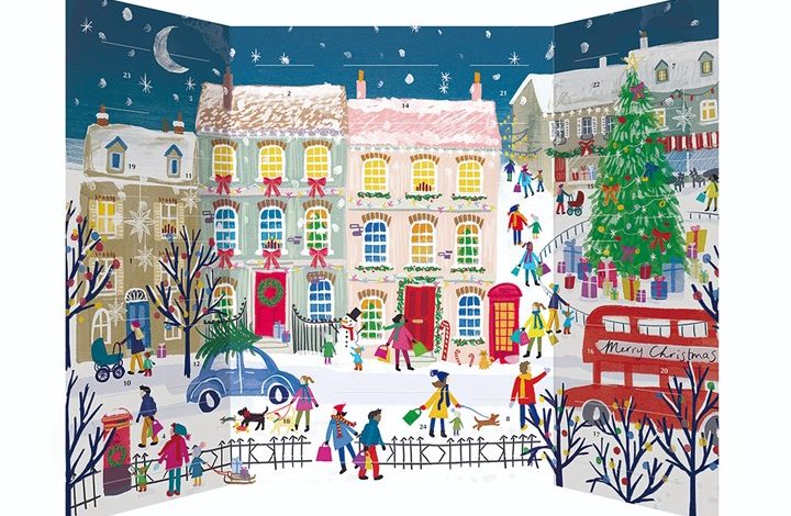 Joys of the Season Freestanding Traditional Advent Calendar