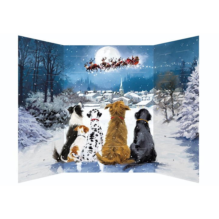 Waiting for Santa Freestanding Traditional Advent Calendar
