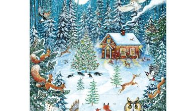Christmas Cottage Traditional Large Advent Calendar