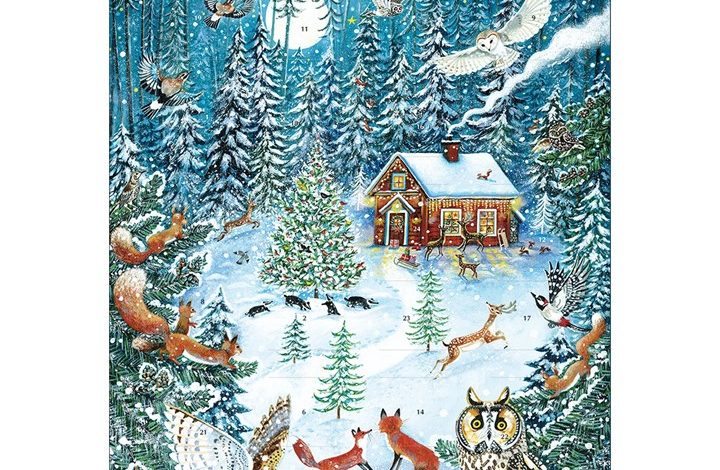 Christmas Cottage Traditional Large Advent Calendar