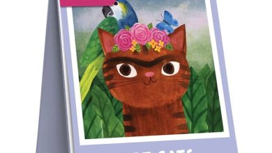 Art Cats Easel Desk Calendar 2027