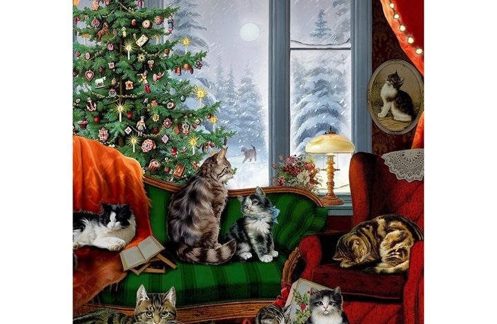 Cats at the Window A4 Traditional Advent Calendar