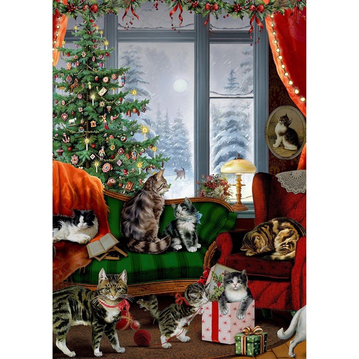 Cats at the Window A4 Traditional Advent Calendar