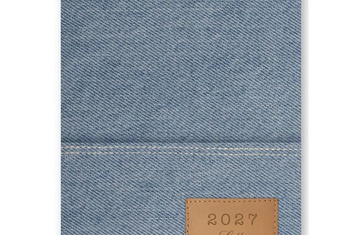 Denim Light Wash A5 Diary 2027