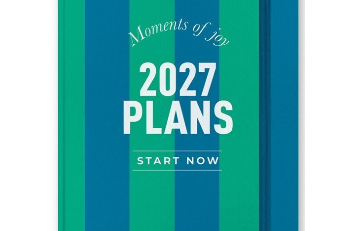 Moments of Joy Blue & Green A5 Diary 2027