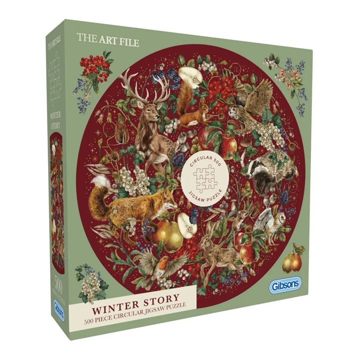 Art File, Winter Story Circular Jigsaw