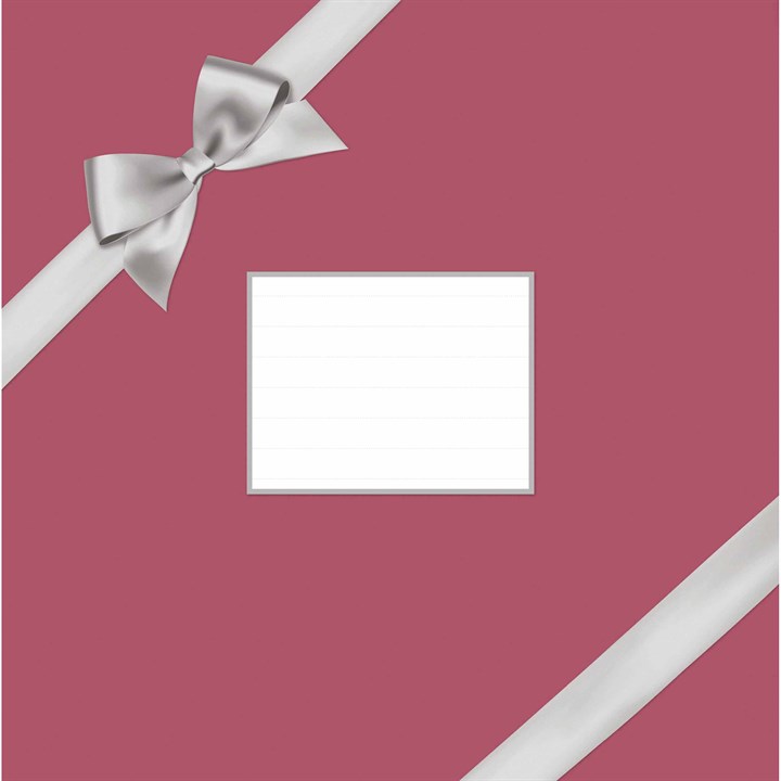 Cranberry with Bow Mini Calendar Gift Wrap Envelope