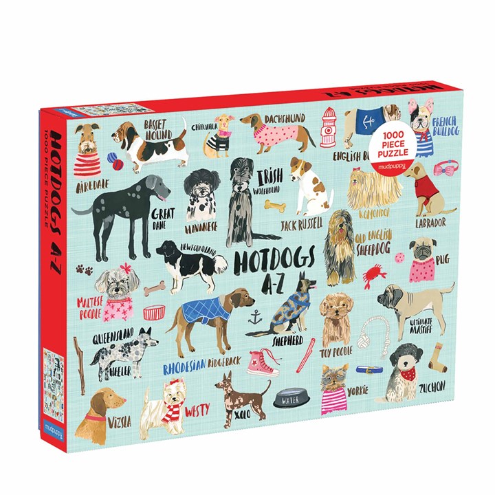 Mudpuppy, Hot Dogs A-Z Jigsaw
