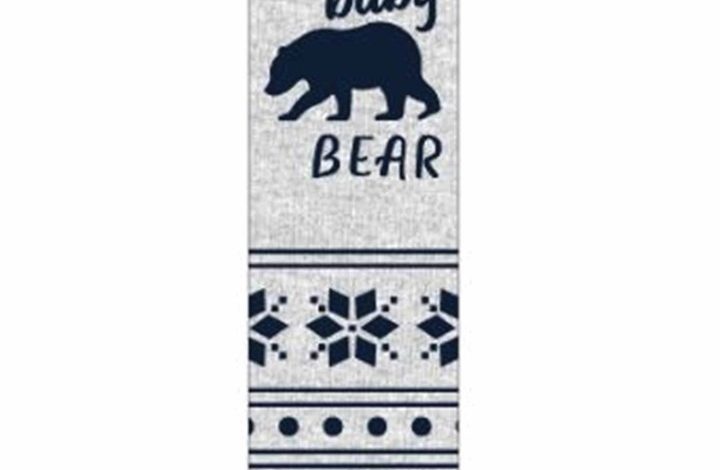 Baby Bear Christmas Socks - Children Size 6 - 8.5