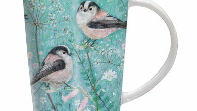 Long Tailed Tits Riverbank Latte Mug
