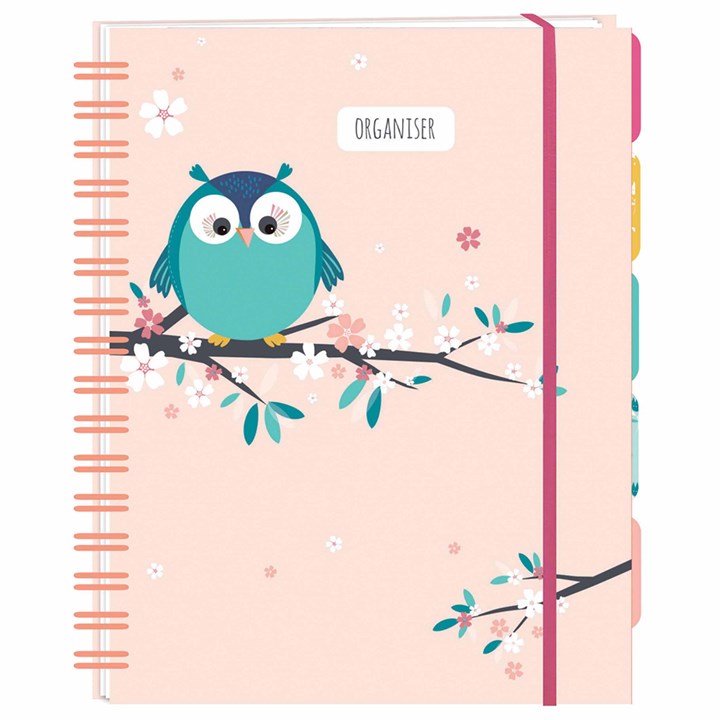 Little Owl A5 Tabbed Organiser