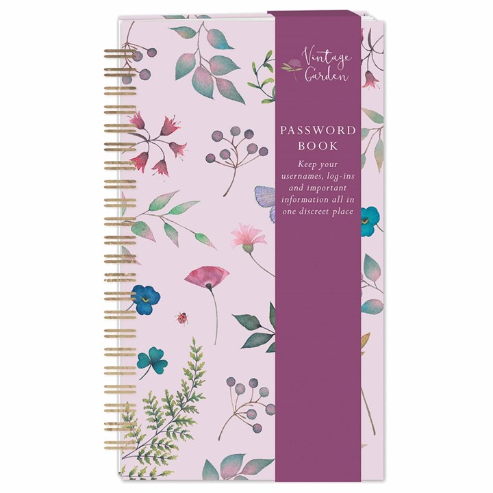 Vintage Garden Password Book