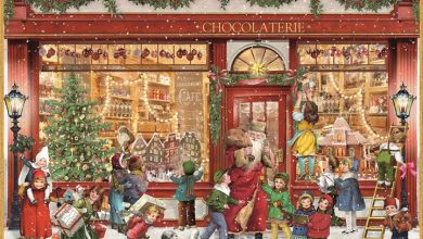 Chocolate Shop Traditional A4 Advent Calendar