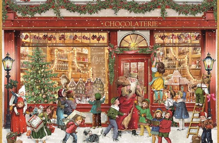 Chocolate Shop Traditional A4 Advent Calendar