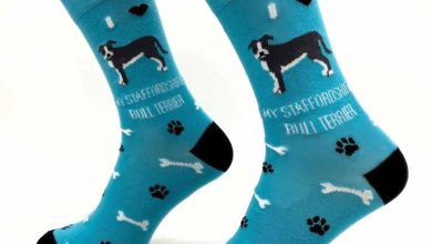 I Heart My Staffordshire Bull Terrier Socks - Size 6 - 9