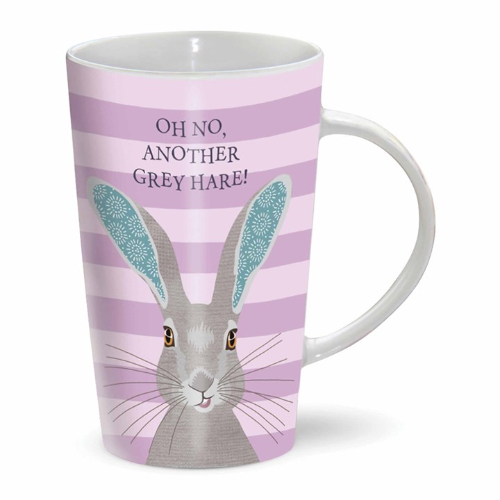 The Riverbank, Grey Hare Latte Mug