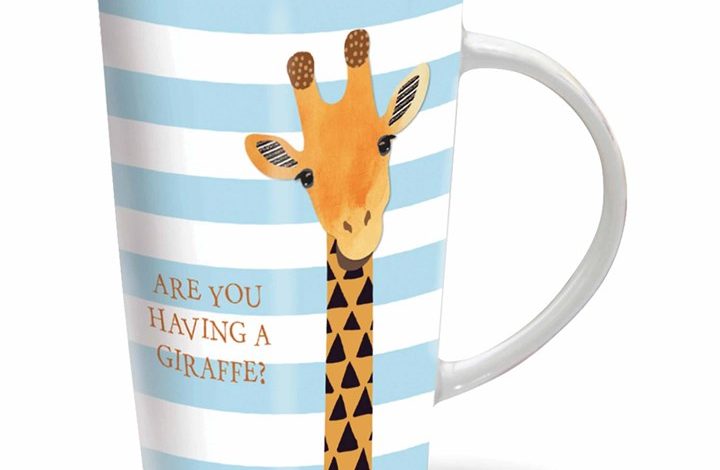 Having A Giraffe Latte Mug