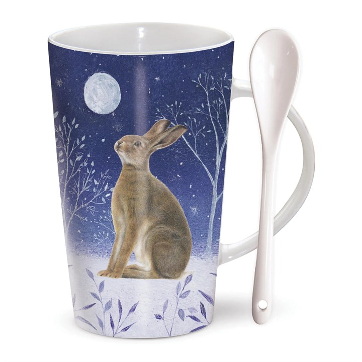 Hare & Moon Latte Mug with Spoon