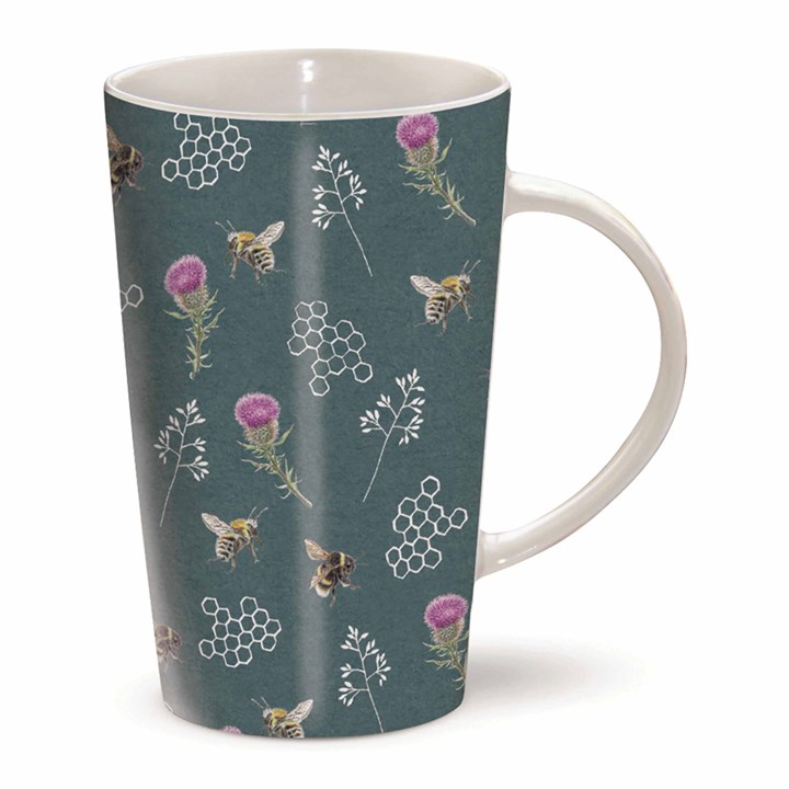 RSPB, In The Wild Bee & Thistle Blue Riverbank Mug