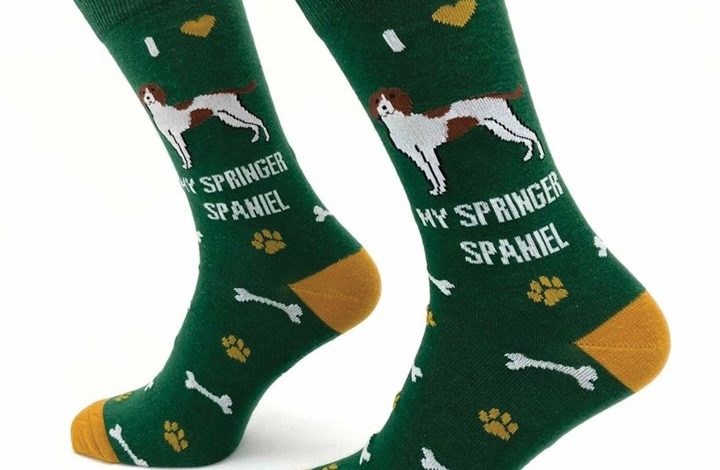 I Heart My Springer Spaniel Socks - Size 7 - 11